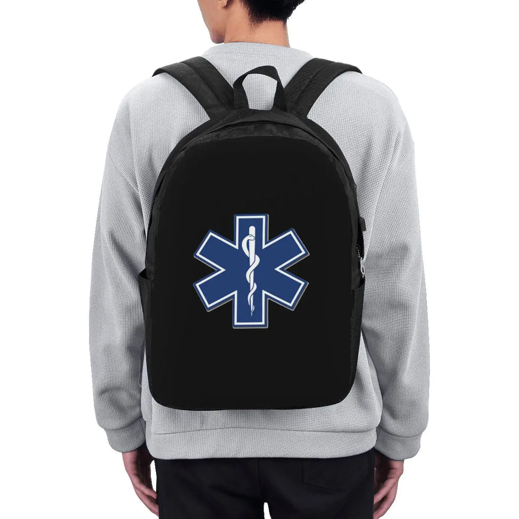 EMT Star Of Life Emergency MedicalBackpack Travel Notebook Bag Computer College Student School Bag Laptop Shoulder Bags