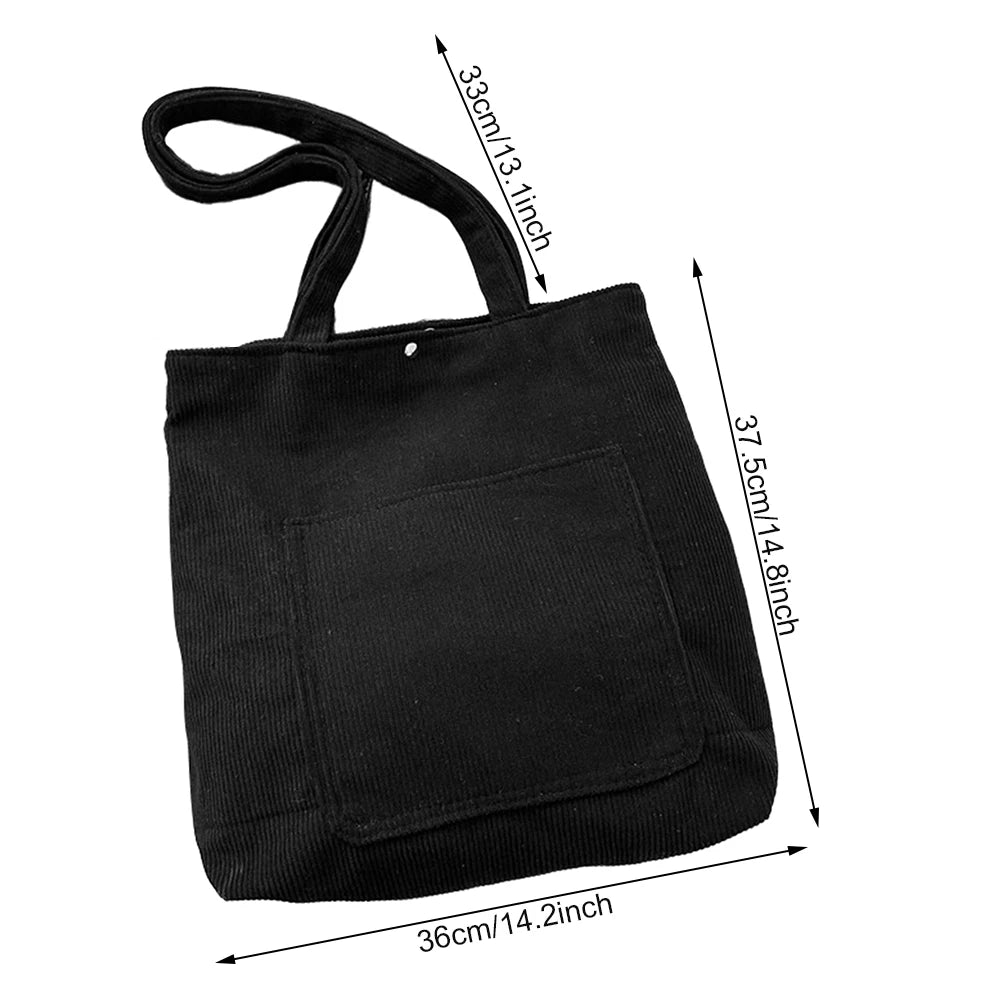 Casual Everyday Shoulder Handbag Solid-Color Aesthetic Vintage Bags For Travel School Trip