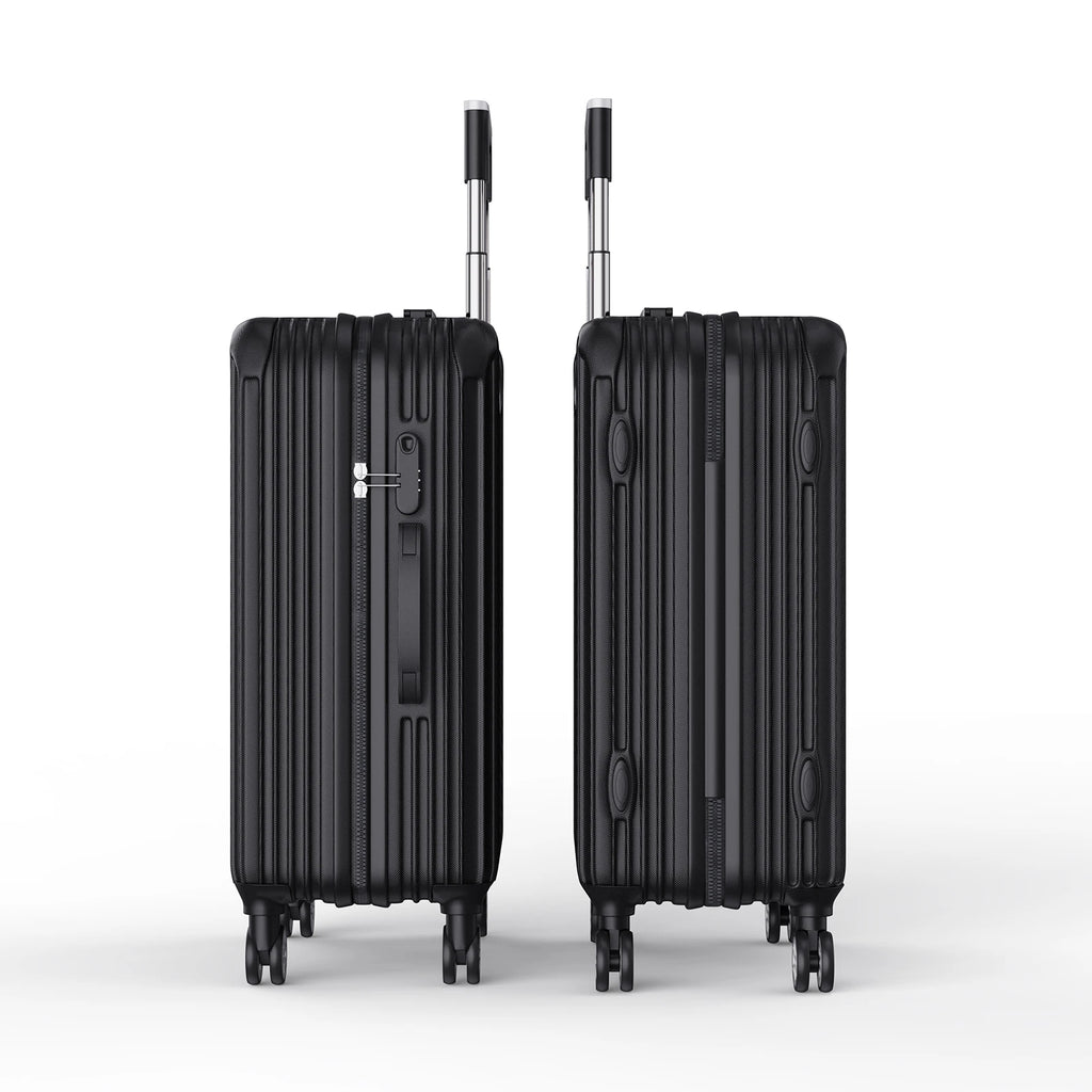 Ensemble de 3 valises rigides à roulettes Roshanda (tailles 20, 24 et 28 pouces)