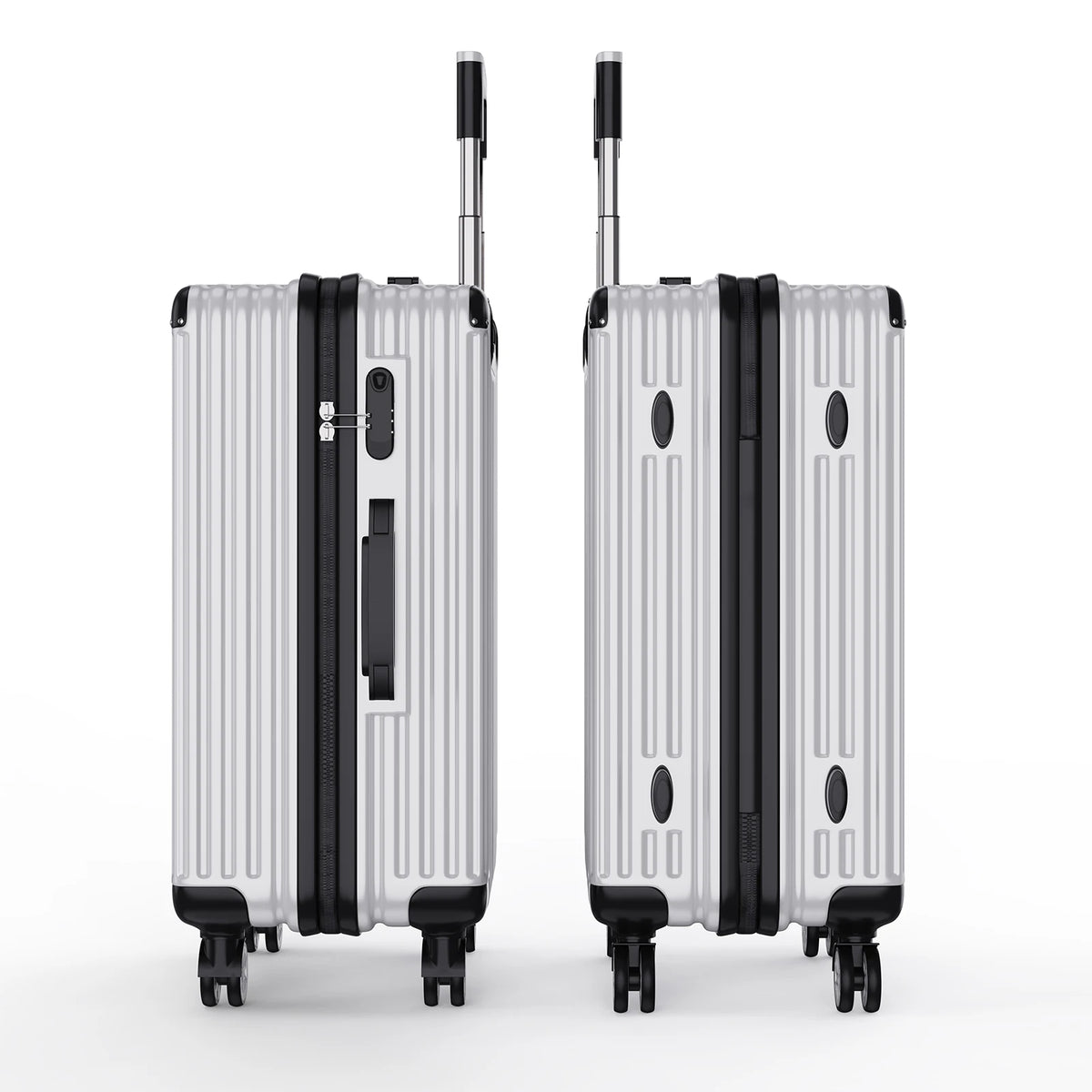 Ensemble de 3 valises rigides à roulettes Roshanda (tailles 20, 24 et 28 pouces)
