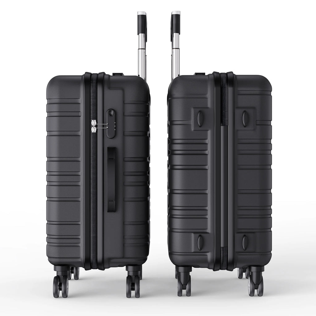 Ensemble de 3 valises rigides à roulettes Roshanda (tailles 20, 24 et 28 pouces)