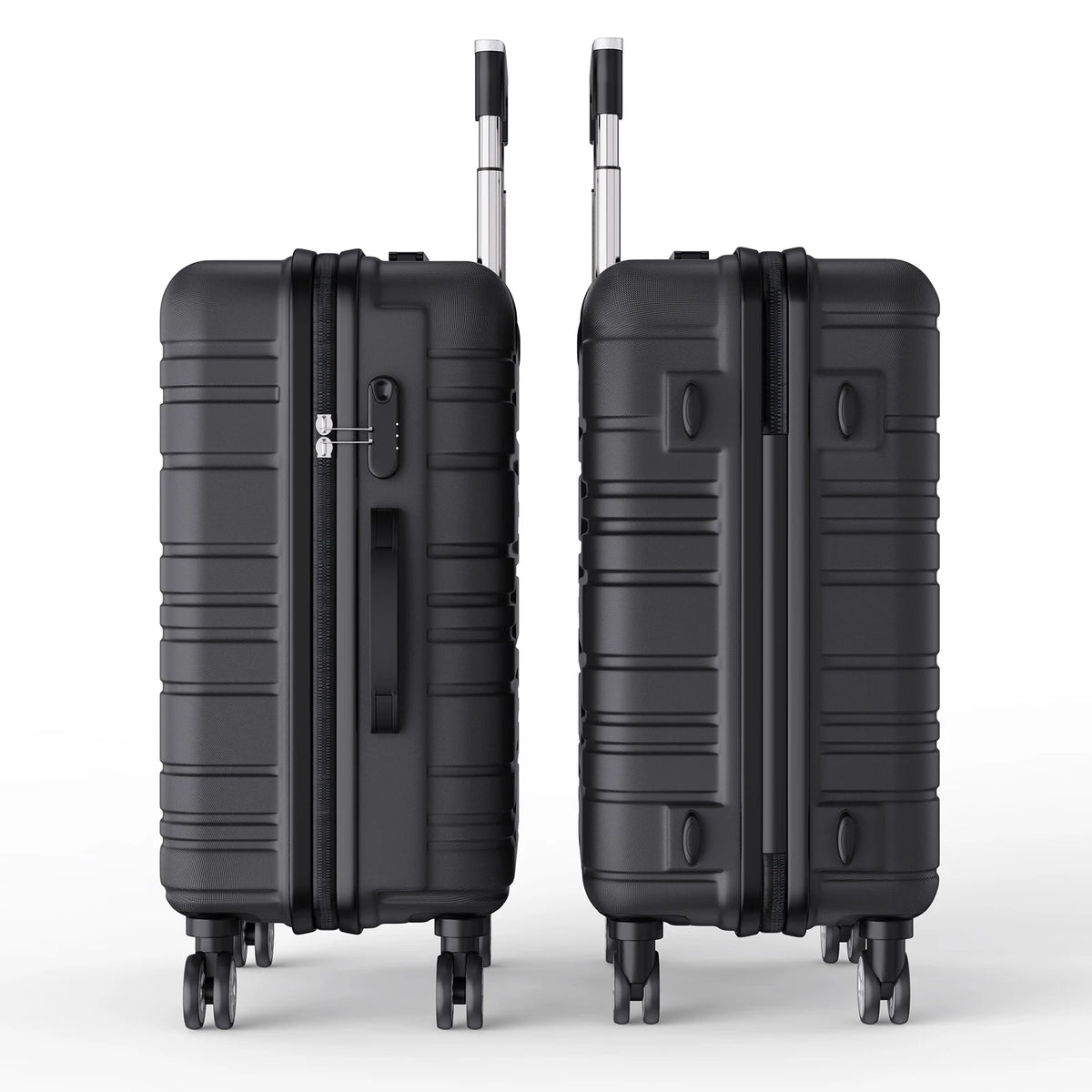 Ensemble de 3 valises rigides à roulettes Roshanda (tailles 20, 24 et 28 pouces)