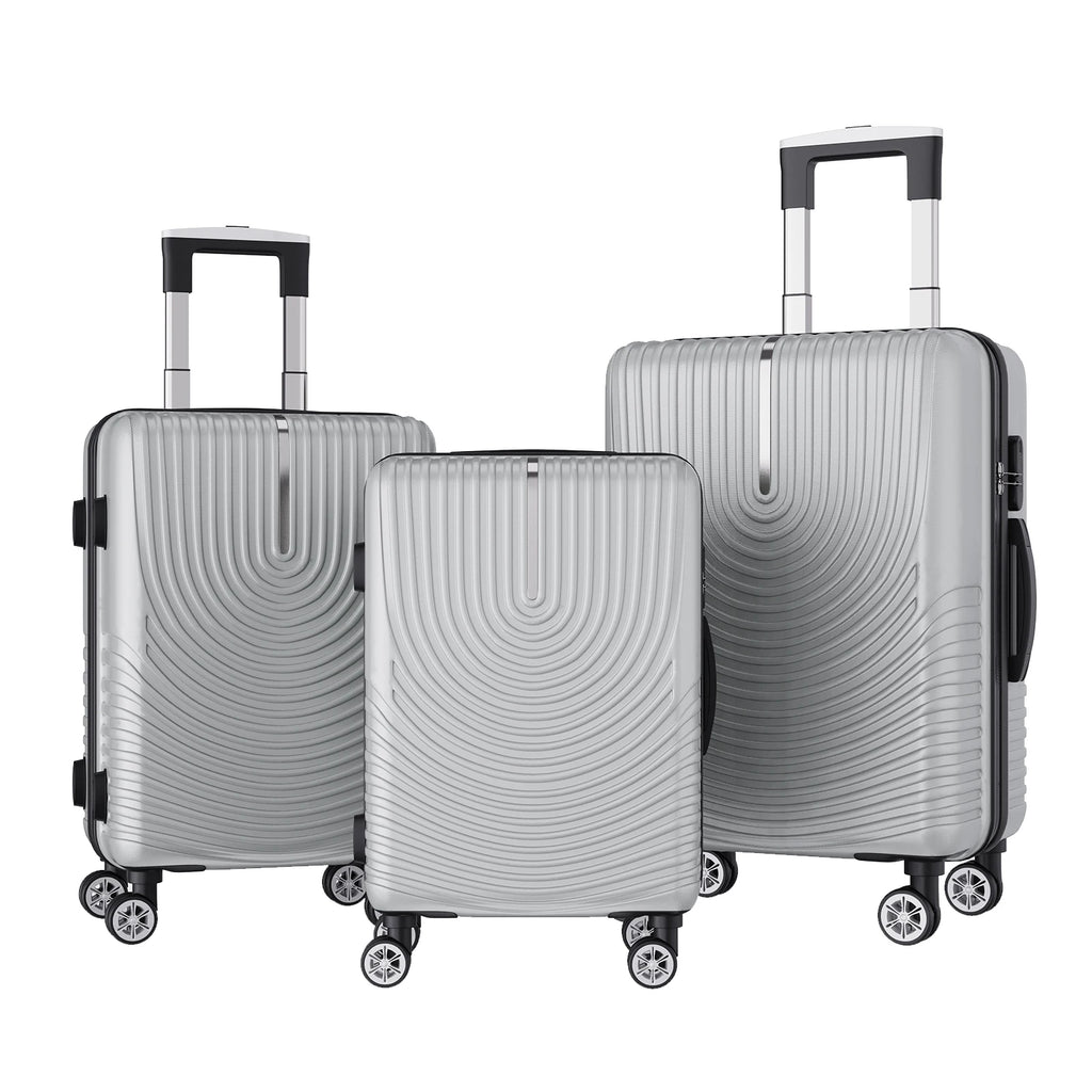 Ensemble de 3 valises rigides à roulettes Roshanda (tailles 20, 24 et 28 pouces)