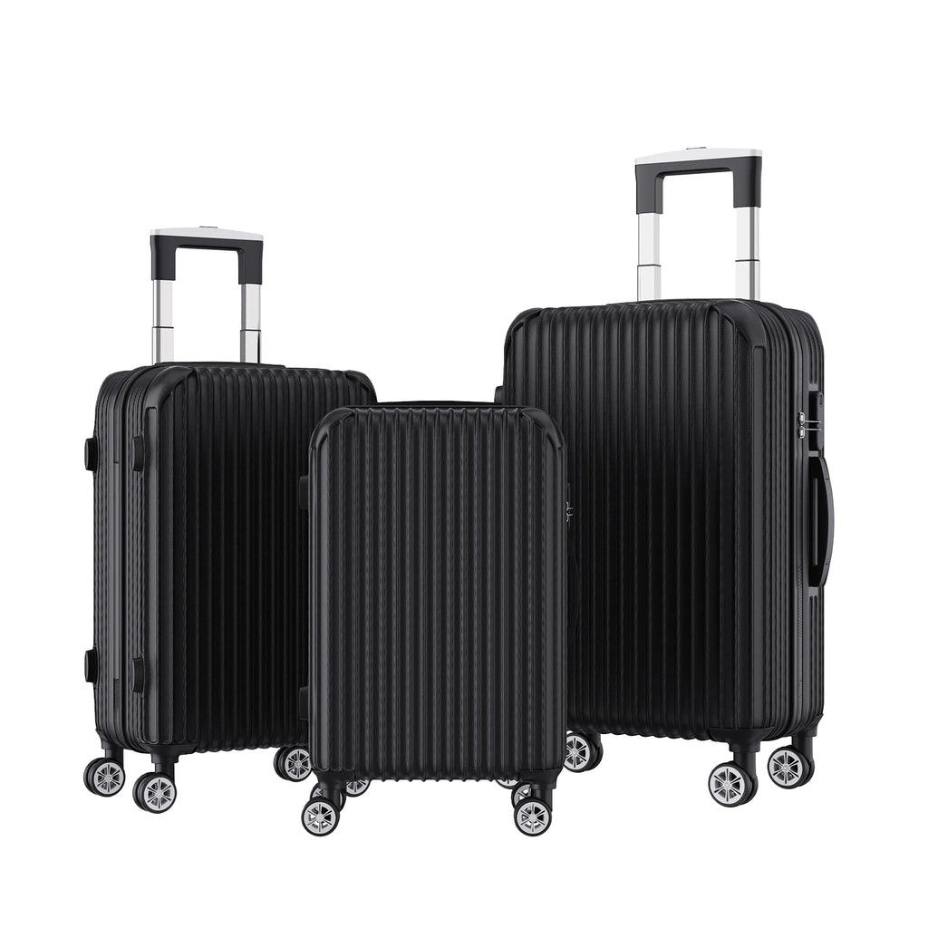Ensemble de 3 valises rigides à roulettes Roshanda (tailles 20, 24 et 28 pouces)