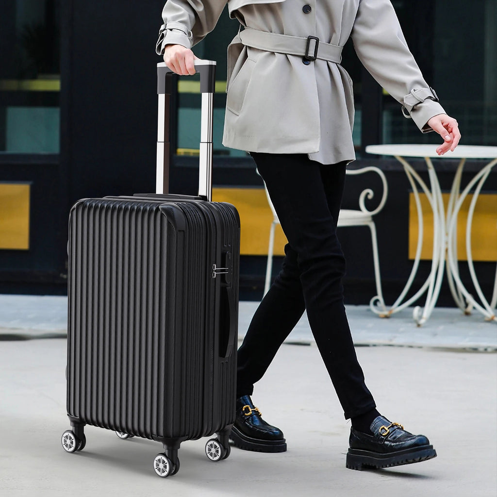 Ensemble de 3 valises rigides à roulettes Roshanda (tailles 20, 24 et 28 pouces)
