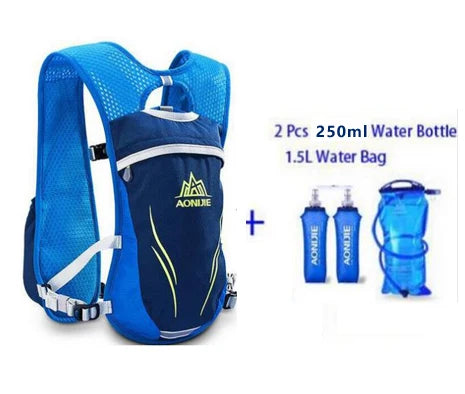 AONIJIE E885 New Running Marathon Hydration Nylon 5.5L Outdoor Running Bags Hiking Backpack Vest Marathon Cycling Backpack 450ML