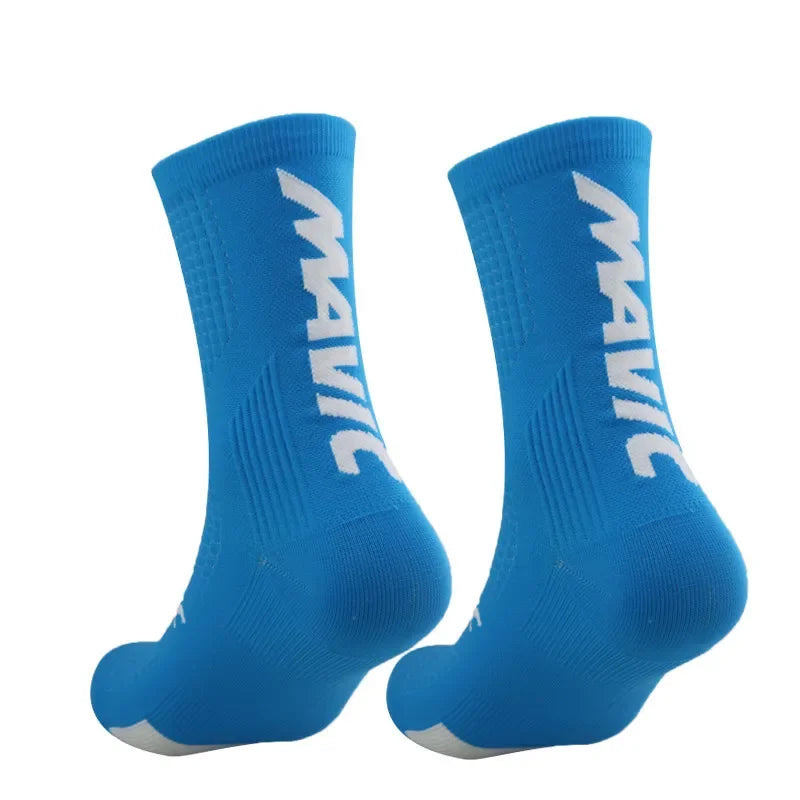 Unisex Sports Compression Socks 1 Pair Moisture-Wicking Breathable for Cycling Hiking Running Basketball