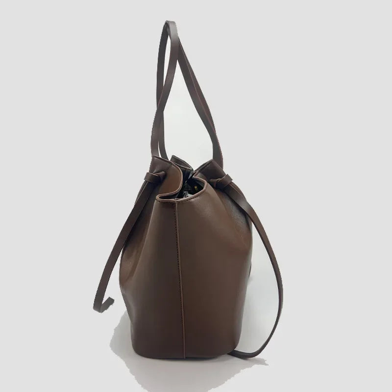 Sac cabas pour femme Été 2026 – Grand format, idéal pour le quotidien – Style coréen tendance – Sac à main chic et luxueux en cuir PU – Sac porté épaule