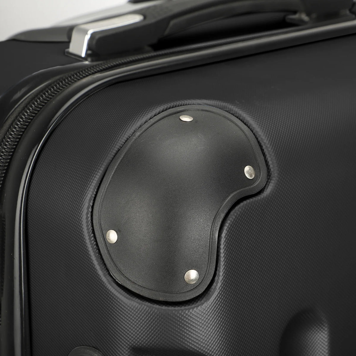 3-piece suitcase set 20-24- 28" Set ABS hard shell travel luggage set 4 wheels zipper telescopic pull rod M-L-XL set Black