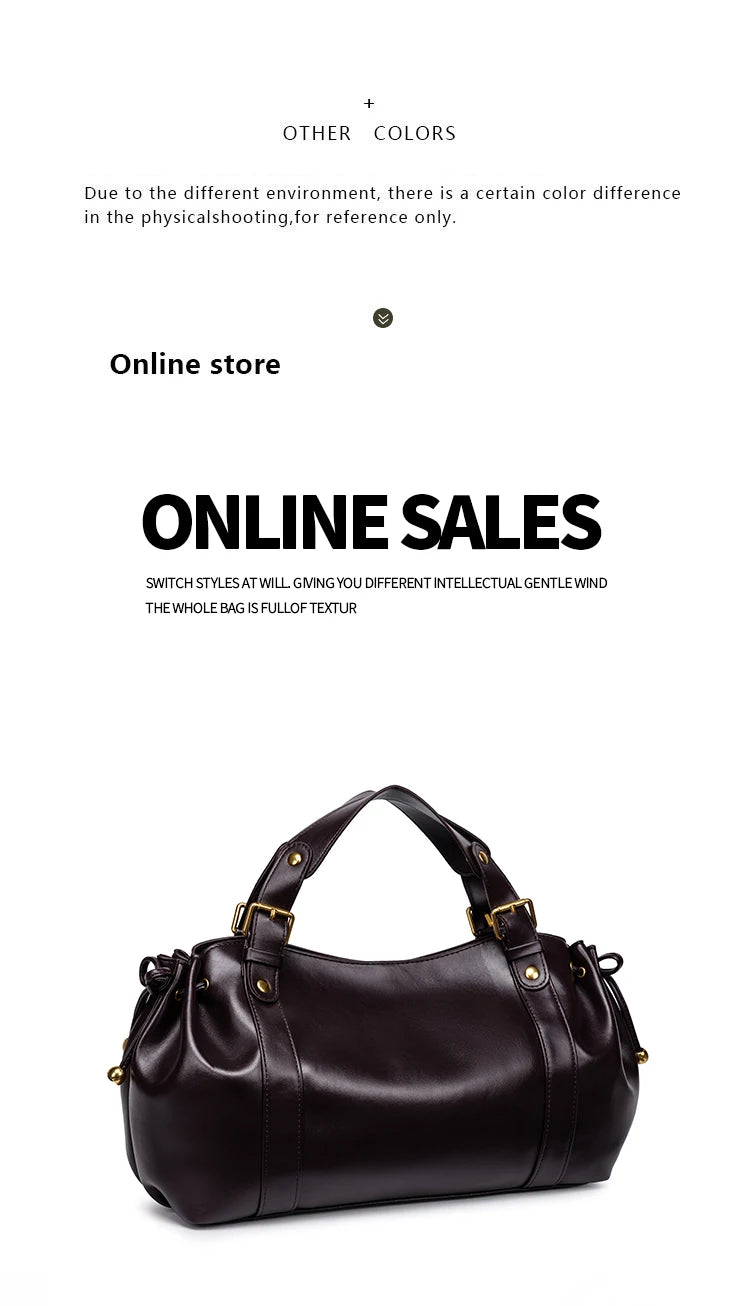 Sac Boston pour femme (collection 2026) – Sac à main souple et épuré de couleur unie, idéal pour le travail, porté épaule ou croisé.