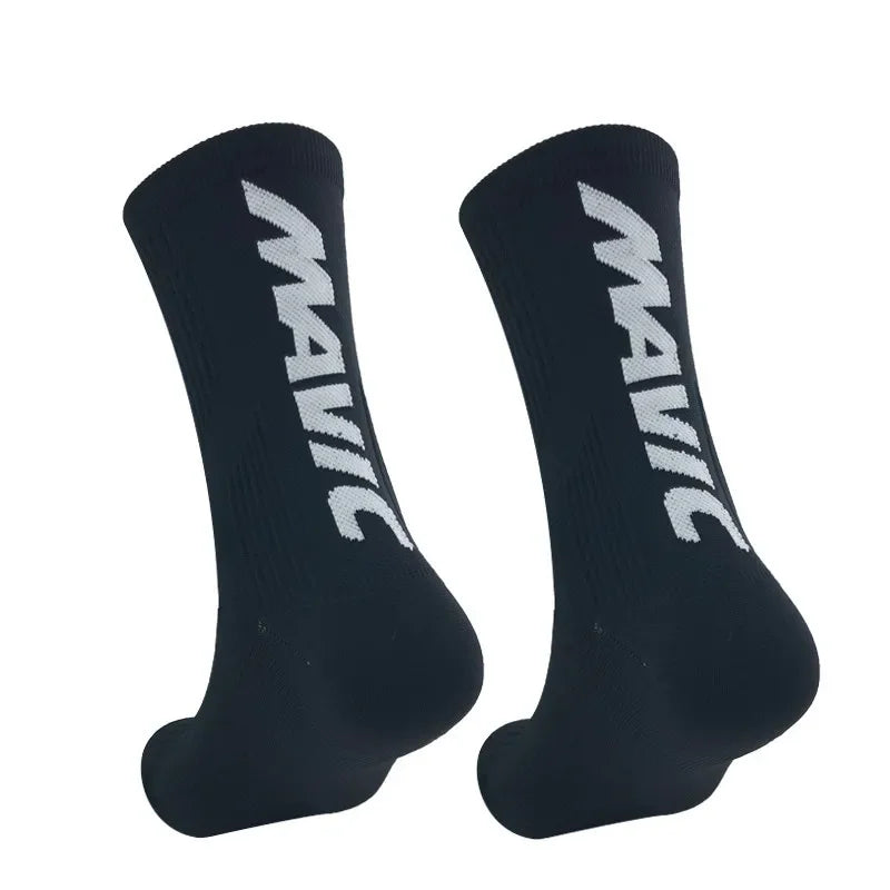 Unisex Sports Compression Socks 1 Pair Moisture-Wicking Breathable for Cycling Hiking Running Basketball
