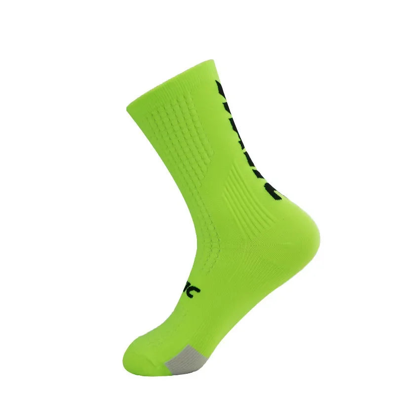 Unisex Sports Compression Socks 1 Pair Moisture-Wicking Breathable for Cycling Hiking Running Basketball
