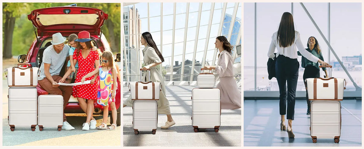 KONO 2/4/6-piece beauty case box cosmetics case hand luggage toilet bag travel bag luggage set