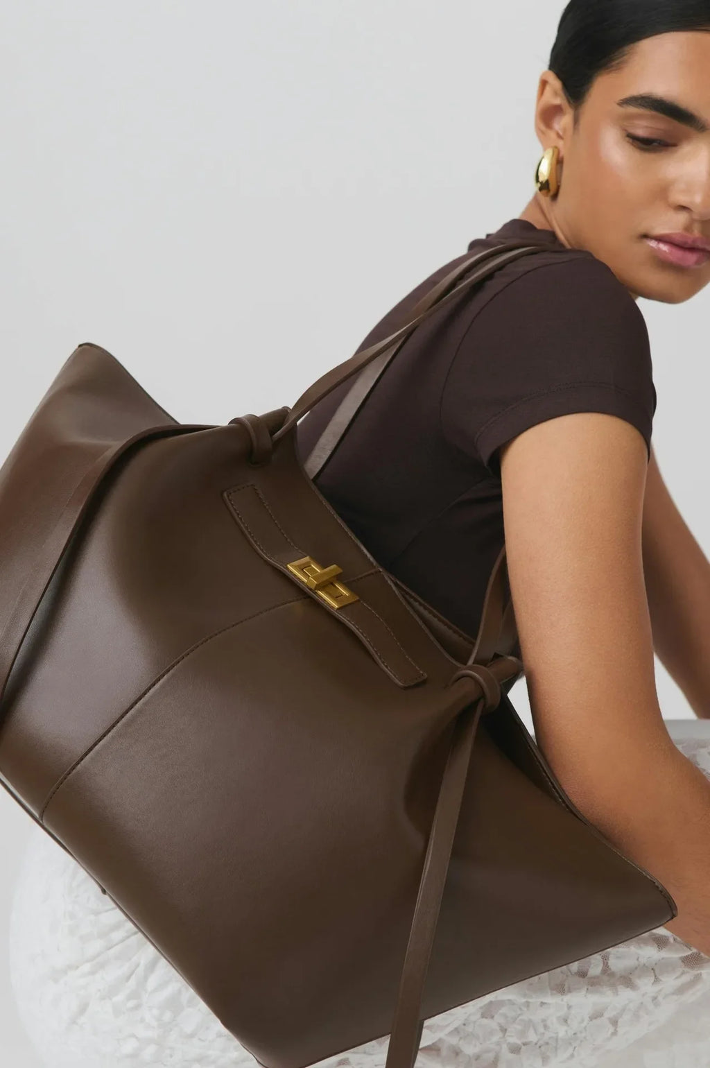 Sac cabas pour femme Été 2026 – Grand format, idéal pour le quotidien – Style coréen tendance – Sac à main chic et luxueux en cuir PU – Sac porté épaule