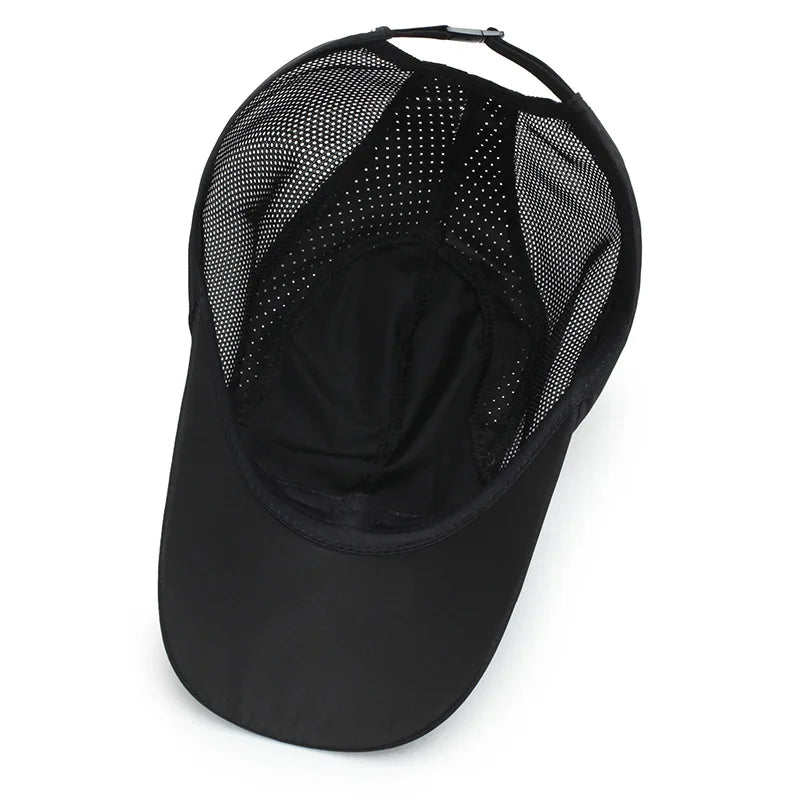 Stay Protected in Style: UV Protection Baseball Cap with Quick-Drying Soft Top, Breathable Strapback for Hiking, Fishing & Outdo