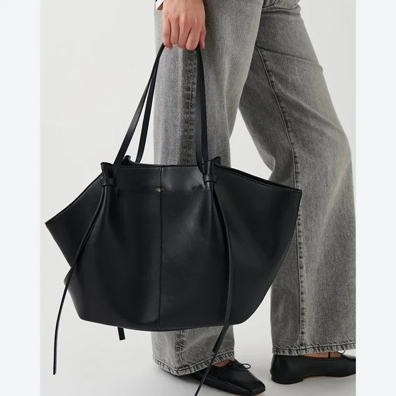 Sac cabas pour femme Été 2026 – Grand format, idéal pour le quotidien – Style coréen tendance – Sac à main chic et luxueux en cuir PU – Sac porté épaule