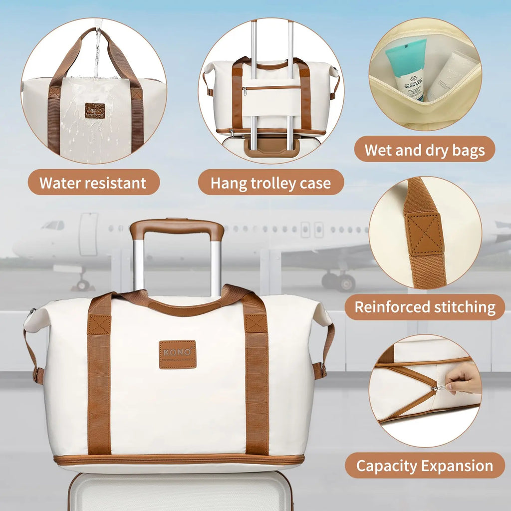 KONO 2/4/6-piece beauty case box cosmetics case hand luggage toilet bag travel bag luggage set