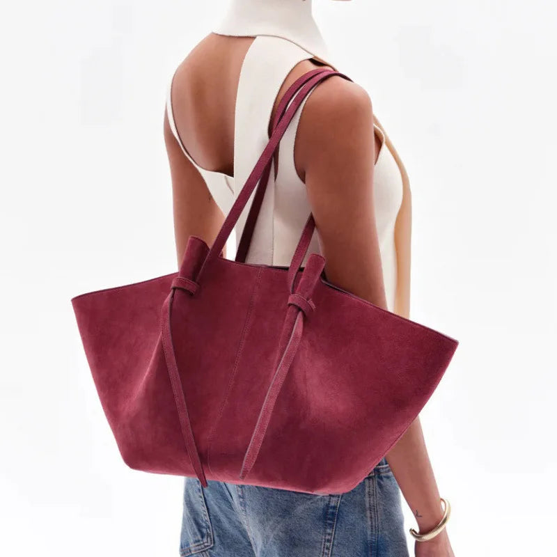 Sac cabas pour femme Été 2026 – Grand format, idéal pour le quotidien – Style coréen tendance – Sac à main chic et luxueux en cuir PU – Sac porté épaule