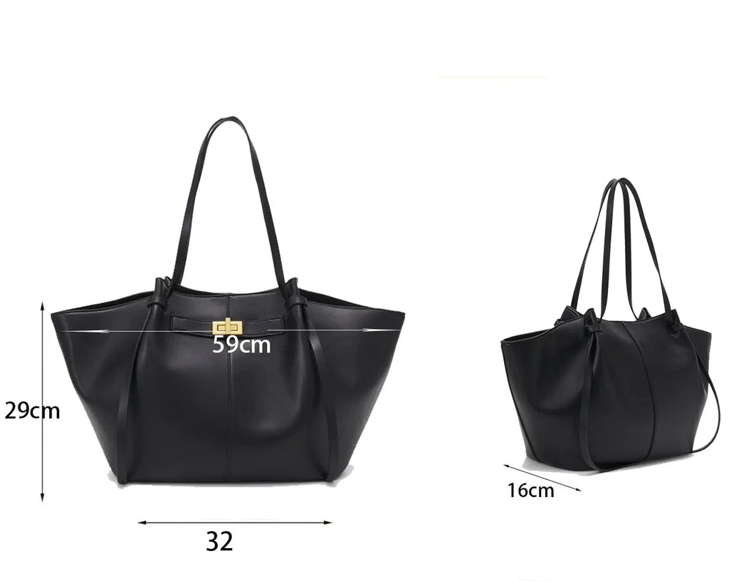 Sac cabas pour femme Été 2026 – Grand format, idéal pour le quotidien – Style coréen tendance – Sac à main chic et luxueux en cuir PU – Sac porté épaule