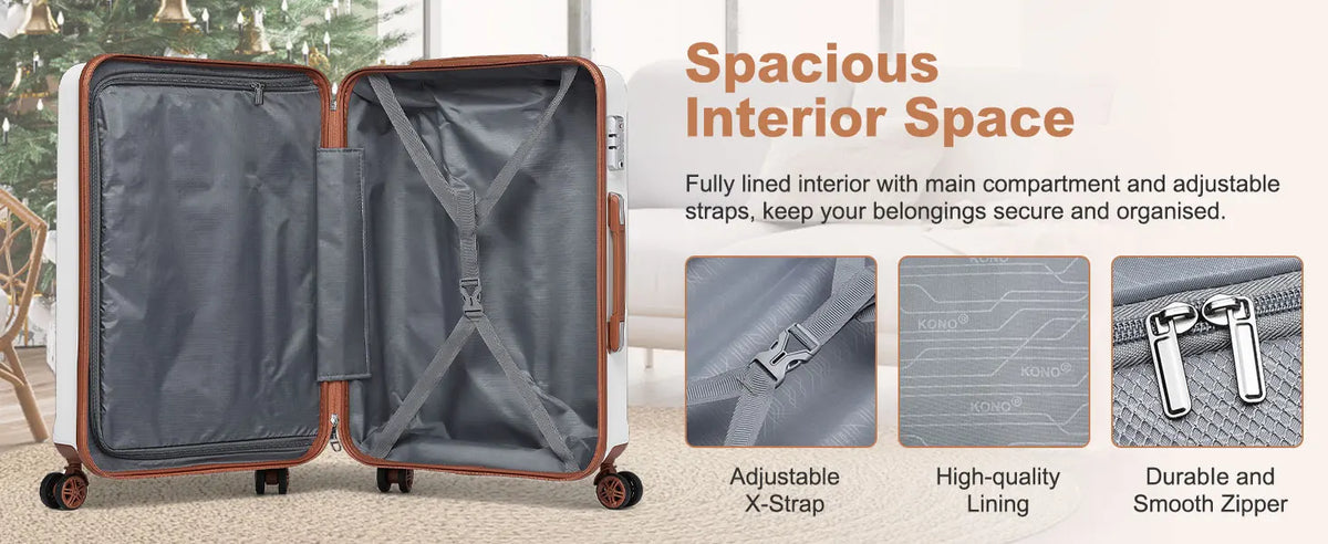 KONO 2/4/6-piece beauty case box cosmetics case hand luggage toilet bag travel bag luggage set