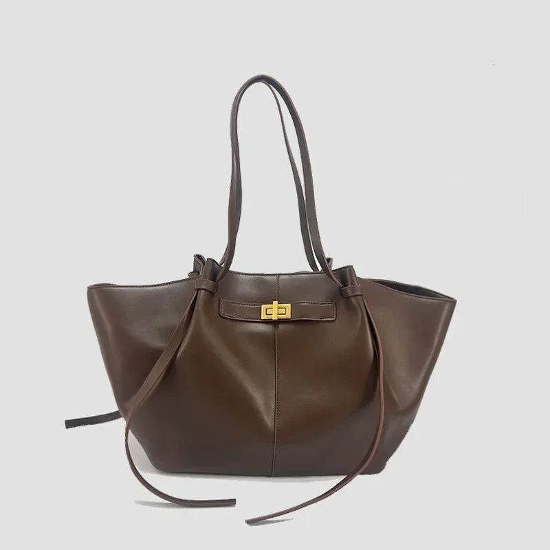 Sac cabas pour femme Été 2026 – Grand format, idéal pour le quotidien – Style coréen tendance – Sac à main chic et luxueux en cuir PU – Sac porté épaule