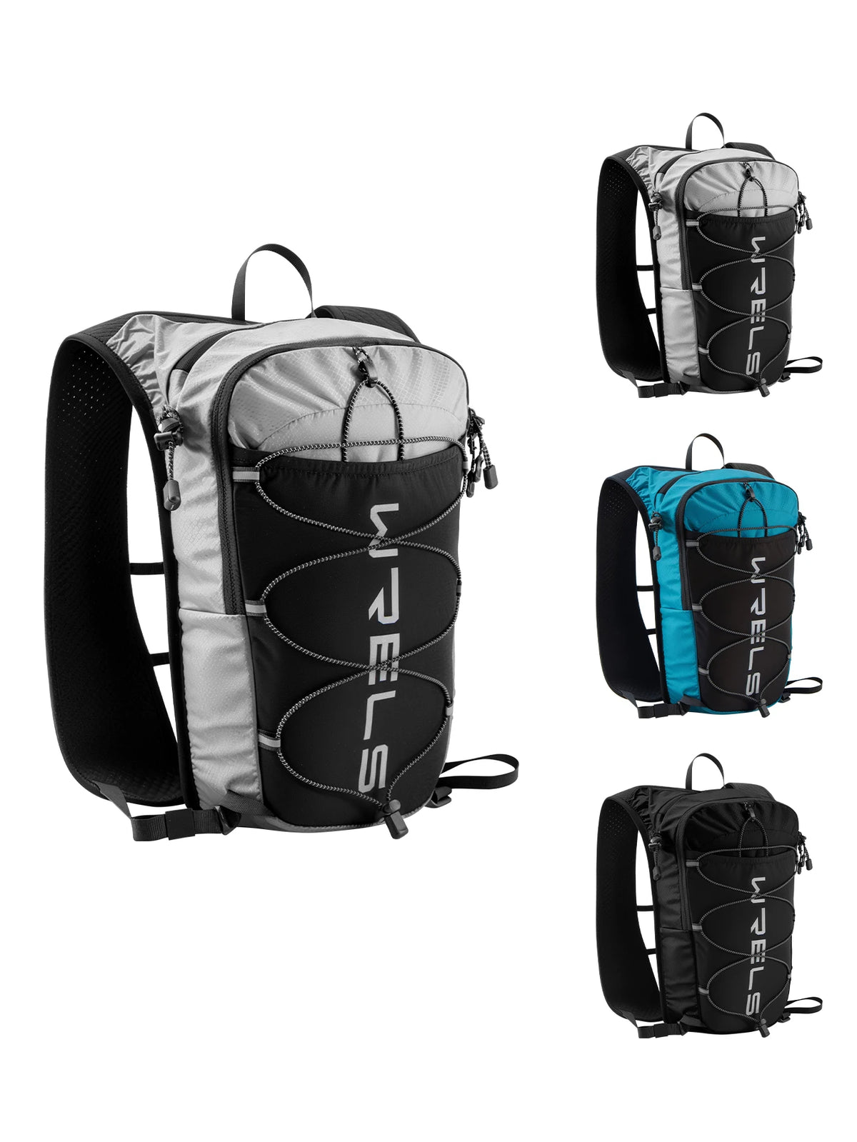 WRELS Outdoor Trail Running Jogging Backpack Ultralight Women Men Running Race Hydration Vest Running Bag For Marathon Hiking