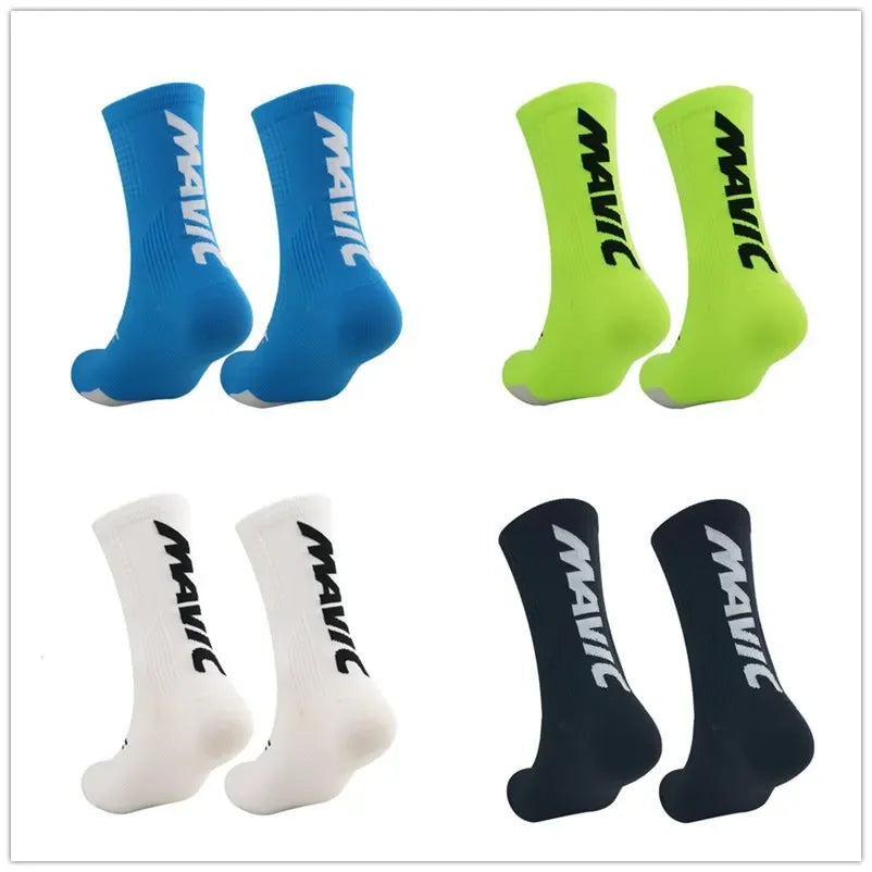 Unisex Sports Compression Socks 1 Pair Moisture-Wicking Breathable for Cycling Hiking Running Basketball