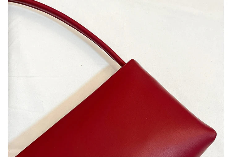 Sac souple pour femme uni – Nouveauté Printemps/Été 2025 – Sac polyvalent porté croisé ou à l'épaule (style « sous le bras ») en PU – Sac carré idéal pour le quotidien
