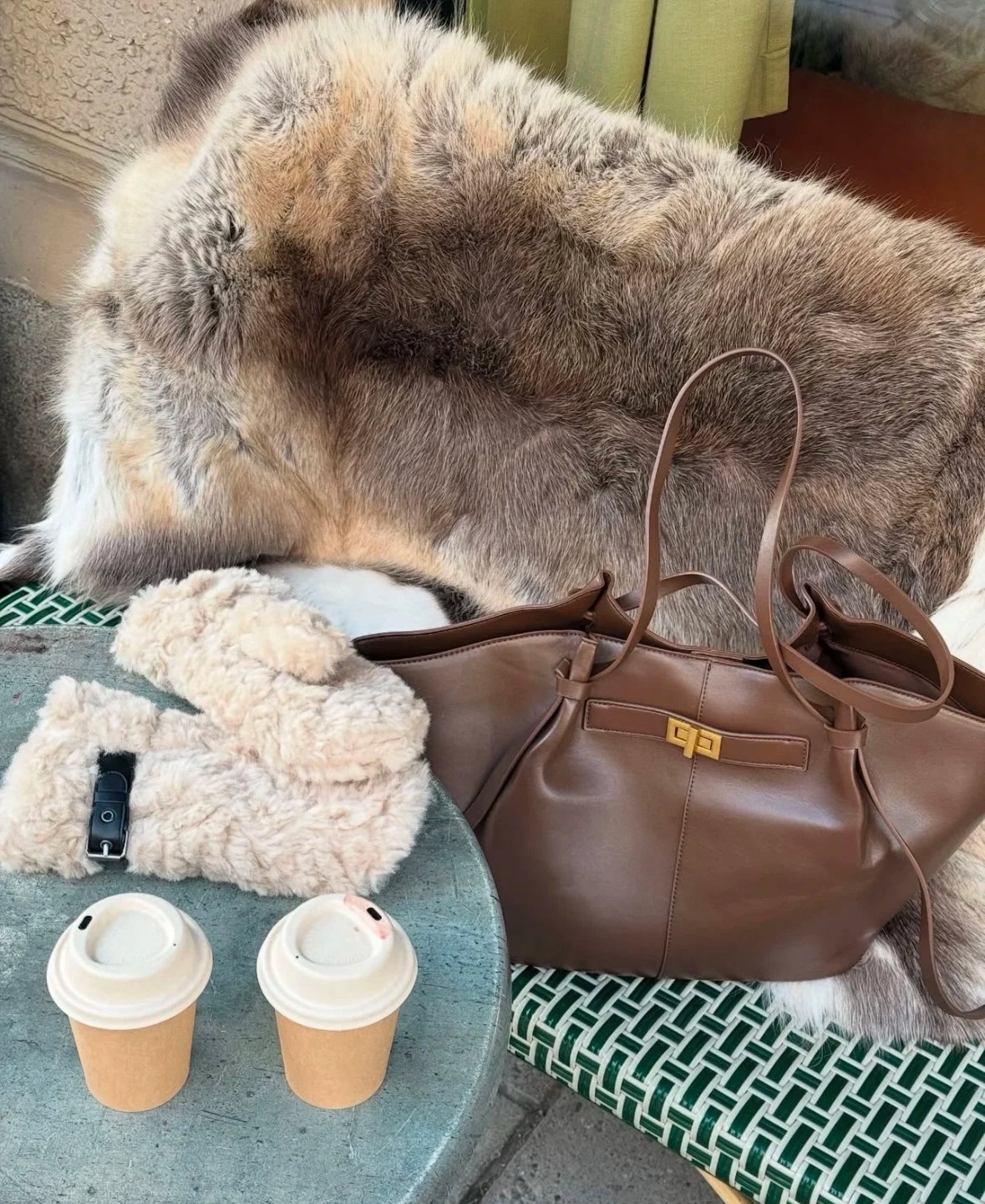 Sac cabas pour femme Été 2026 – Grand format, idéal pour le quotidien – Style coréen tendance – Sac à main chic et luxueux en cuir PU – Sac porté épaule