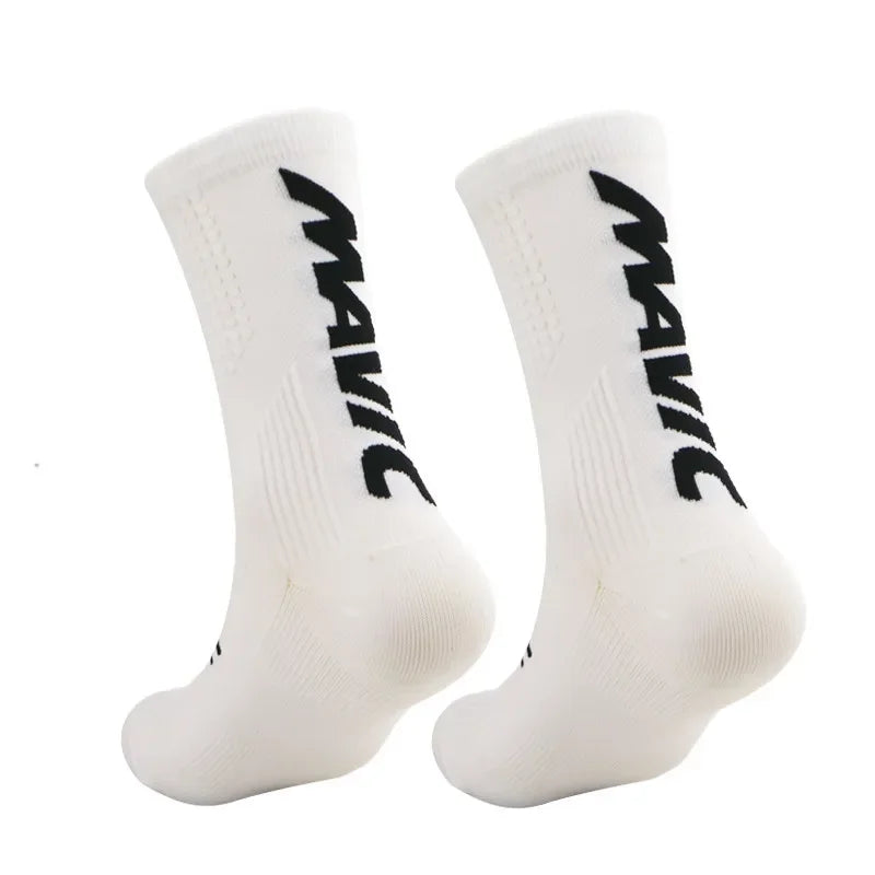 Unisex Sports Compression Socks 1 Pair Moisture-Wicking Breathable for Cycling Hiking Running Basketball