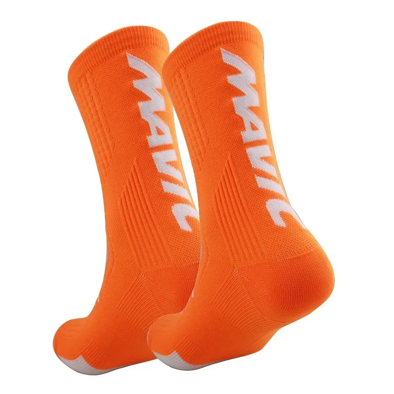 Unisex Sports Compression Socks 1 Pair Moisture-Wicking Breathable for Cycling Hiking Running Basketball