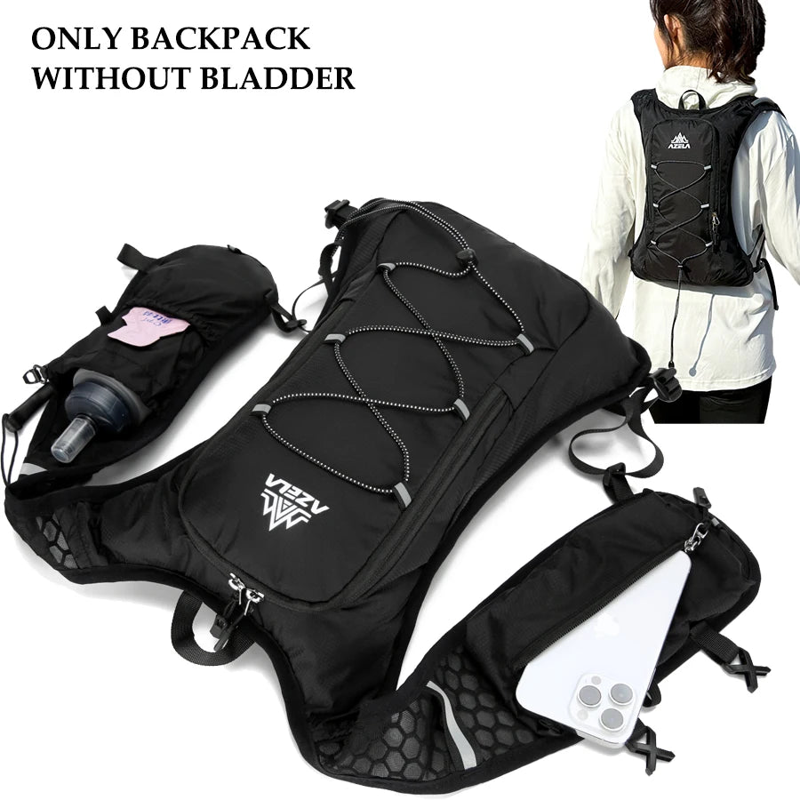 Running Vest Women Men Lightweight 5L Hydration Running Vest Hydration Vest Camel Phone Holder for Trail Running Marathon