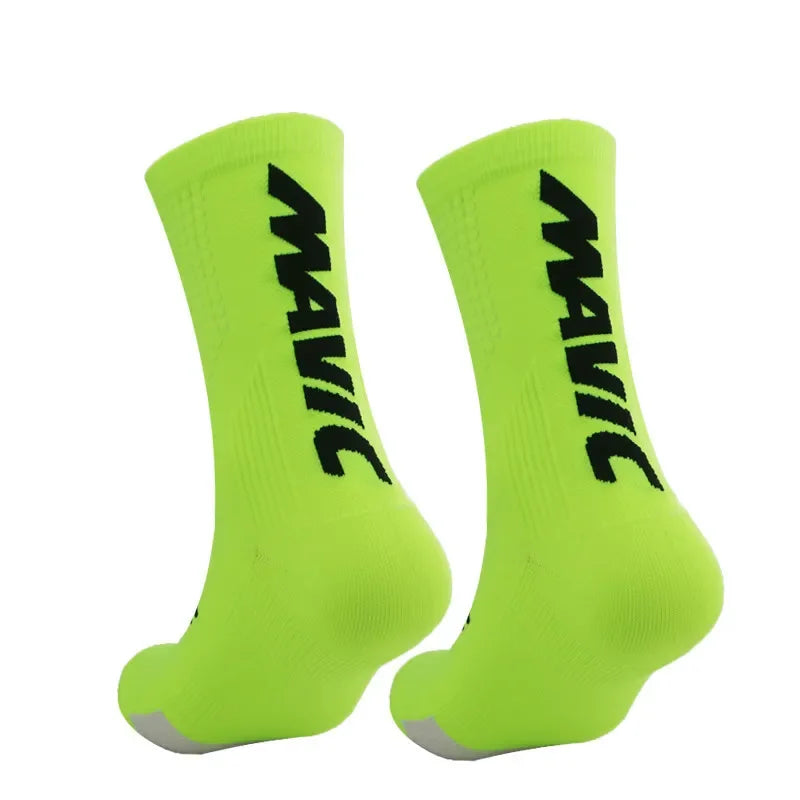 Unisex Sports Compression Socks 1 Pair Moisture-Wicking Breathable for Cycling Hiking Running Basketball