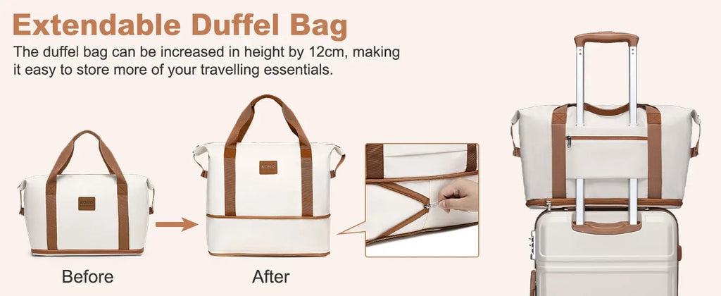 KONO 2/4/6-piece beauty case box cosmetics case hand luggage toilet bag travel bag luggage set