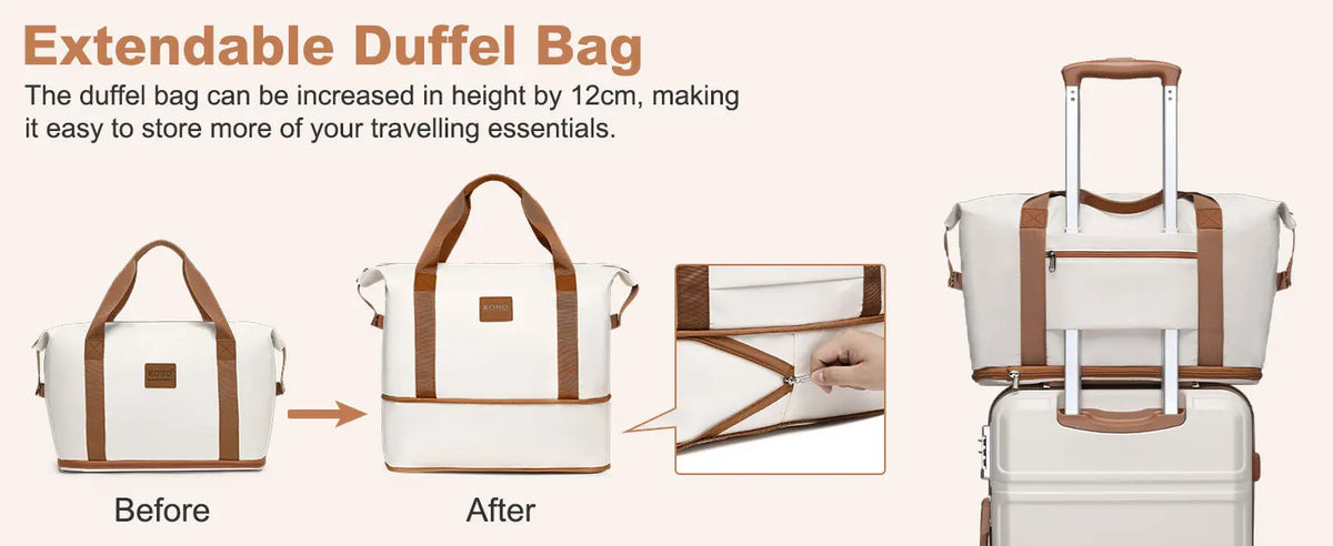 KONO 2/4/6-piece beauty case box cosmetics case hand luggage toilet bag travel bag luggage set