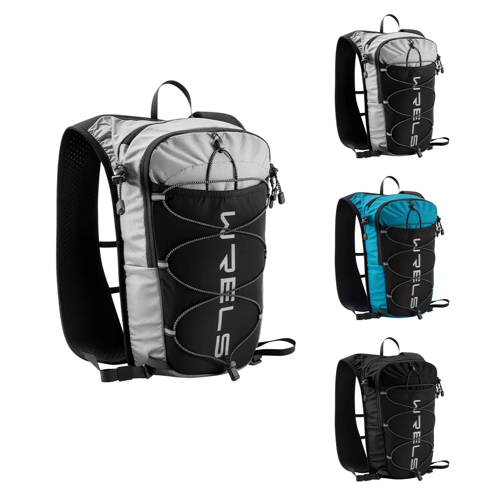 WRELS Outdoor Trail Running Jogging Backpack Ultralight Women Men Running Race Hydration Vest Running Bag For Marathon Hiking