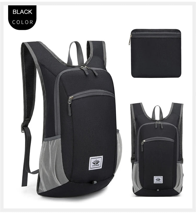 Portable Foldable Backpack,Men Women Ultralight Folding Bag,Outdoor Climbing Cycling Hiking  Knapsack Travel Daypack