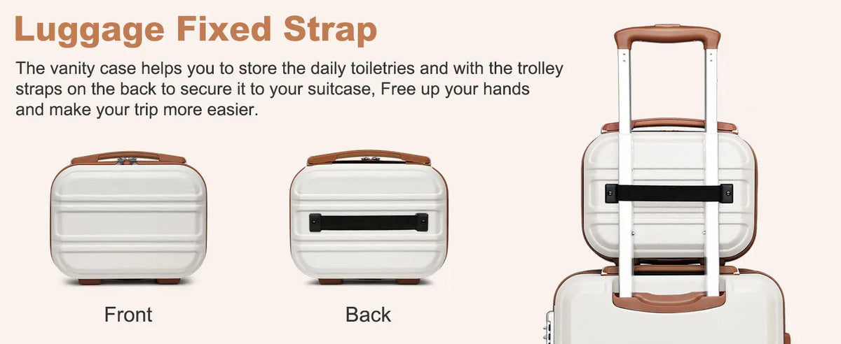 KONO 2/4/6-piece beauty case box cosmetics case hand luggage toilet bag travel bag luggage set