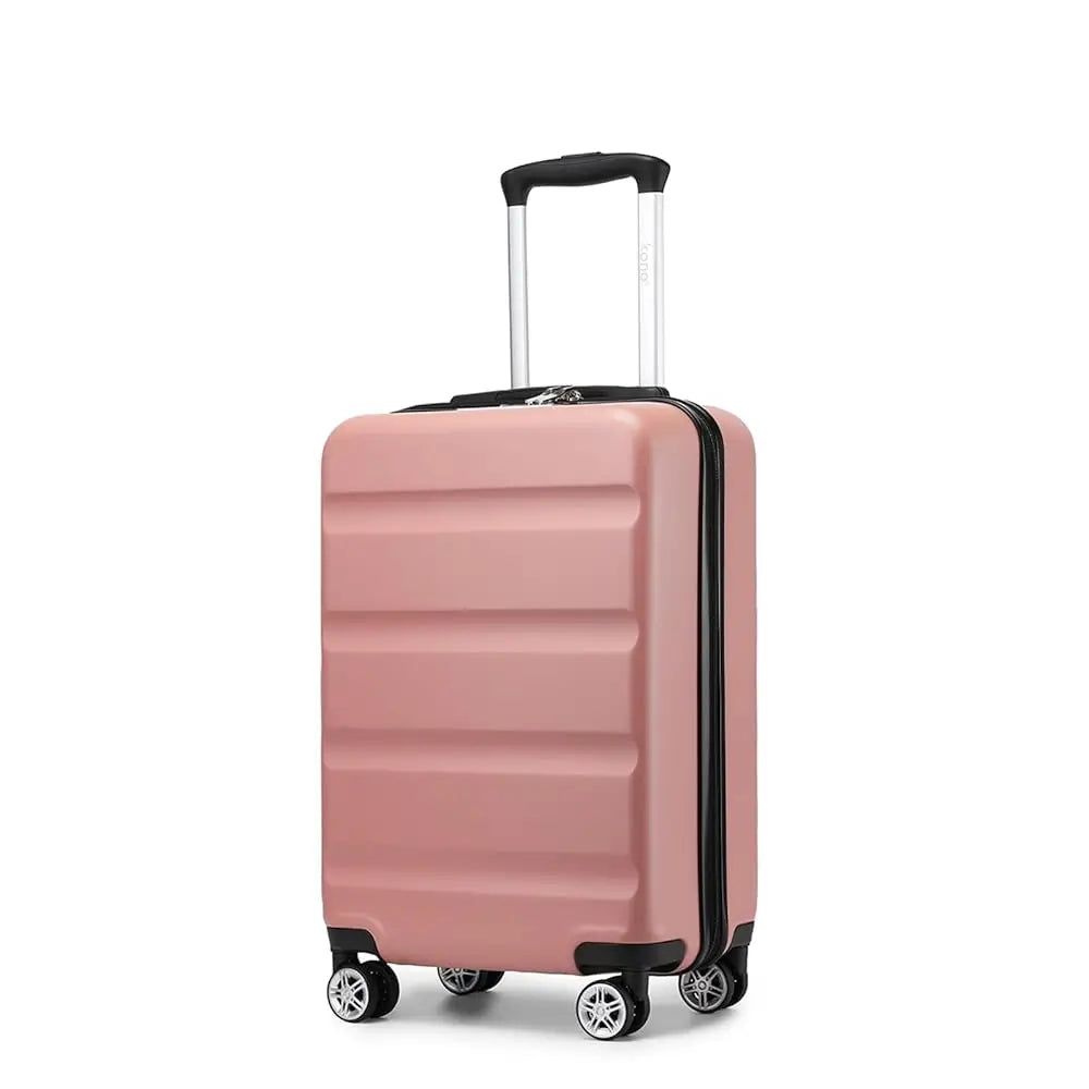 KONO hand luggage Suitcase-Lightweight hard case with TSA Lock & 4 spinner wheels, cabin-fit (55/65/75cm)