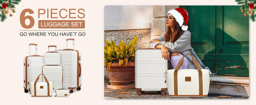 KONO 2/4/6-piece beauty case box cosmetics case hand luggage toilet bag travel bag luggage set