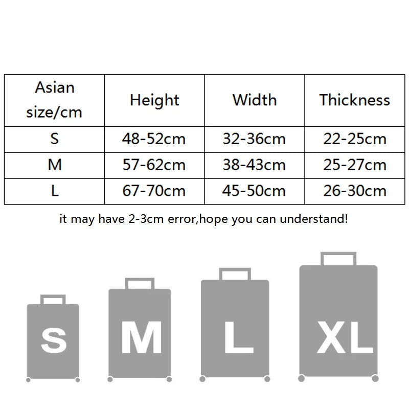 Fashion travel suitcase protective cover Luggage Protective Cover Solid Color Suitable for 18-28 Inch Suitcases