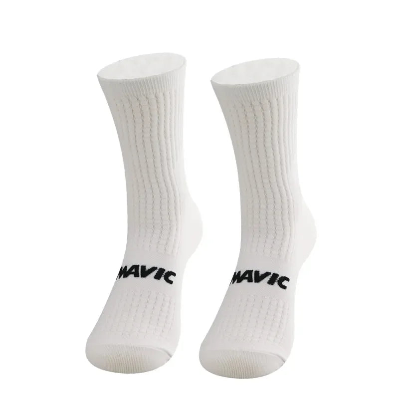 Unisex Sports Compression Socks 1 Pair Moisture-Wicking Breathable for Cycling Hiking Running Basketball