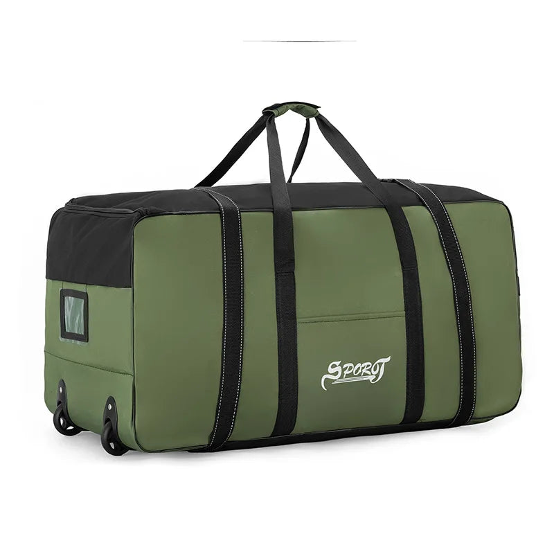 Spring Student Luggage Large Capacity Foldable Checked Bag Residential Quilt Storage Travel with Wheels