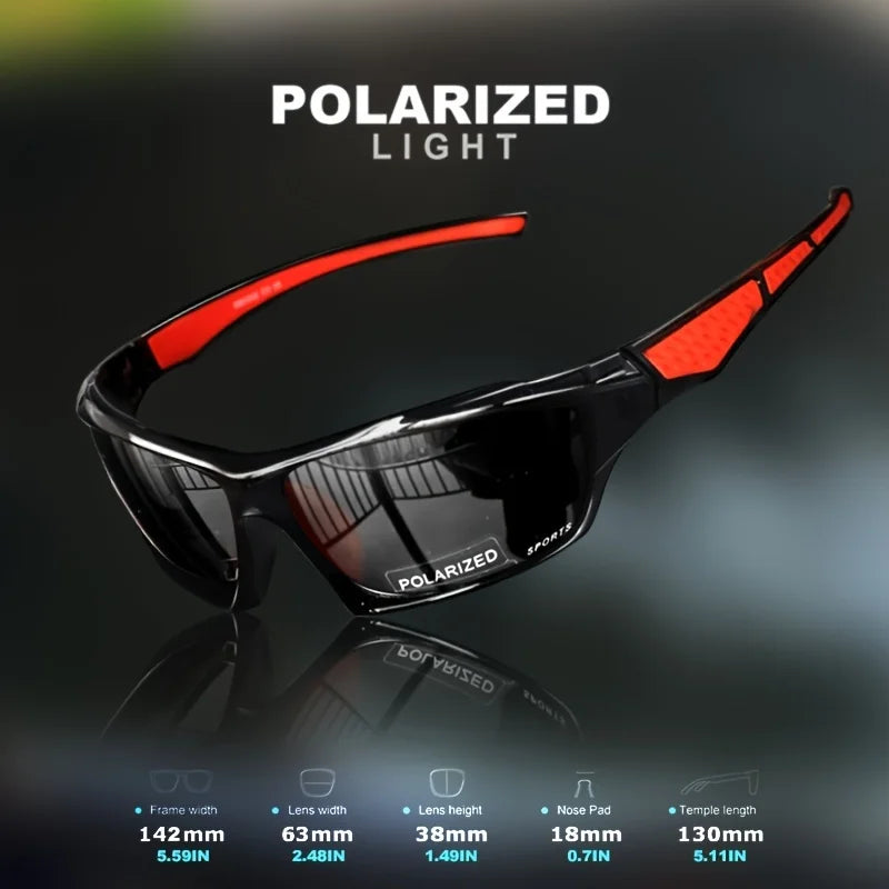 1/3PCS Sports Polarized Sunglasses for Men Lightweight Night Vision Male Shades Cycling Driving Fishing Fashion Mirror Sunglass